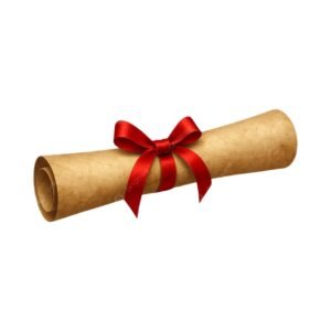 Customized Recognition Scroll – Rolled with Ribbon